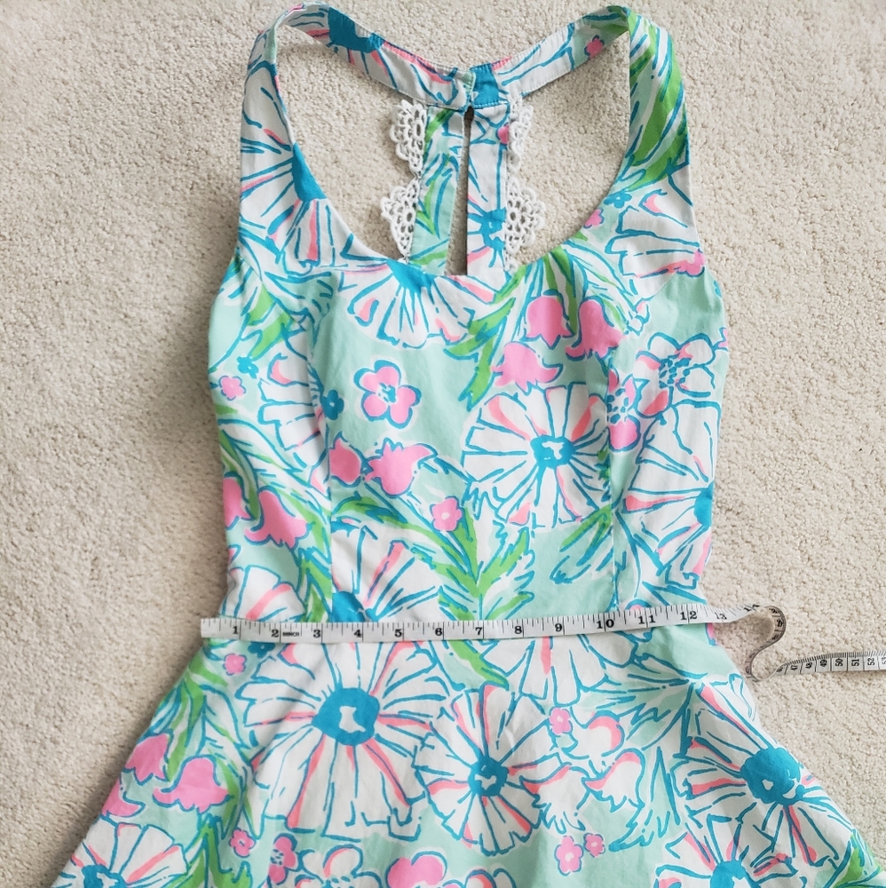 Lilly Pulitzer Zo Dress in Sandbar Blu Splish Splash sz2 - Picture 6 of 13